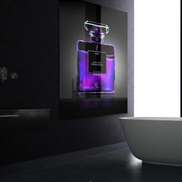 Arte mural de una marca de lujo