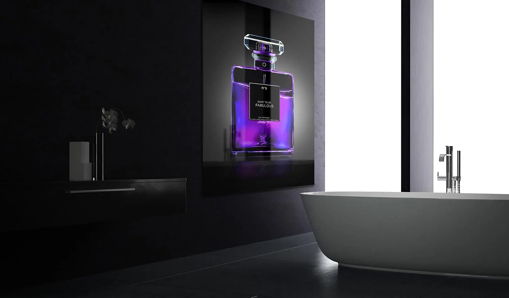 Wall art of luxury brand