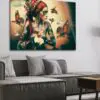Luxe wanddecoratie van de vrouw met vlinders, The Summon