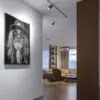 Zwart wit fotokunst, Ibiza portret van oude hippy