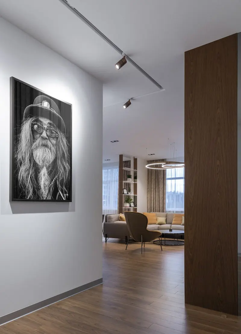Art photographique noir et blanc, portrait d&#39;Ibiza d&#39;un vieux hippie