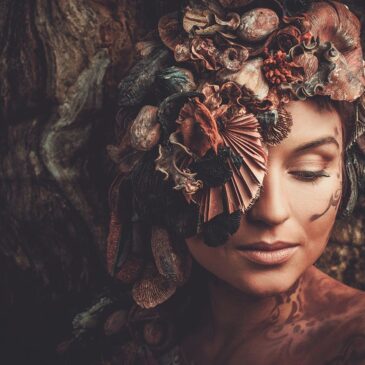 Artistiek portret van een mooie vrouw