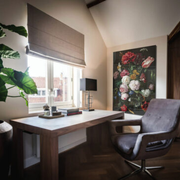 Klassiek plexiglas schilderij bloemen stilleven