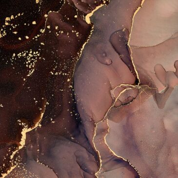 Luxe marble fotoart met goud en roze