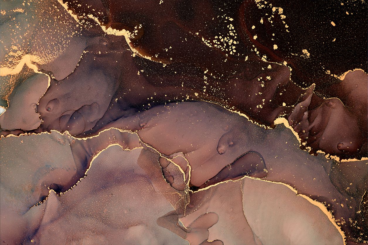 Luxury Marble photo art with gold and pink