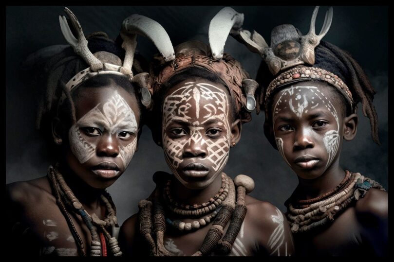 Plexiglas fotokunst Afrikaanse cultuur