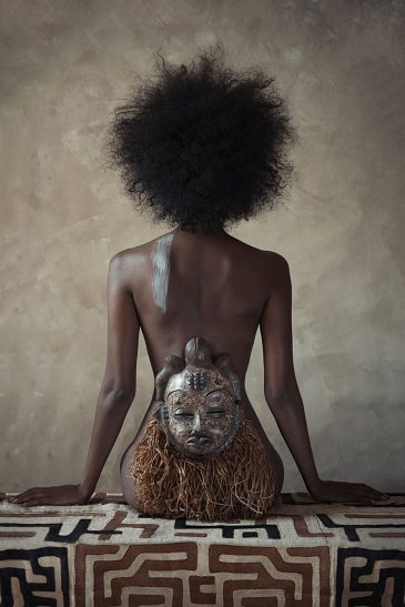 Fotokunst van Afrikaanse tribal woman