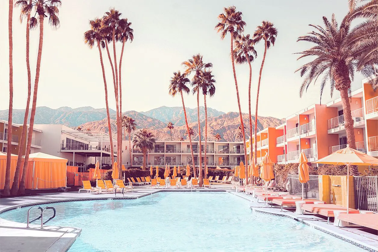 Foto van zwembad in Palm Springs stijl