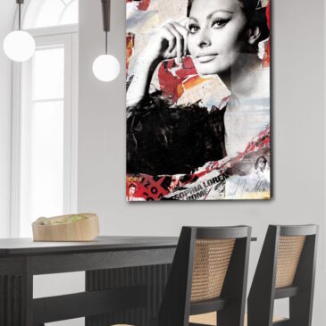 Sophia Loren's art photo as pop art