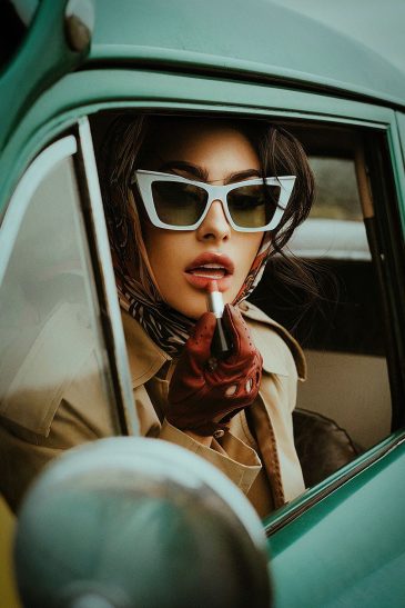 Dynasty Collection II vintage portret vrouw met retro glamour