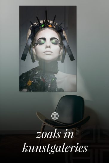 zoals in kunstgaleries