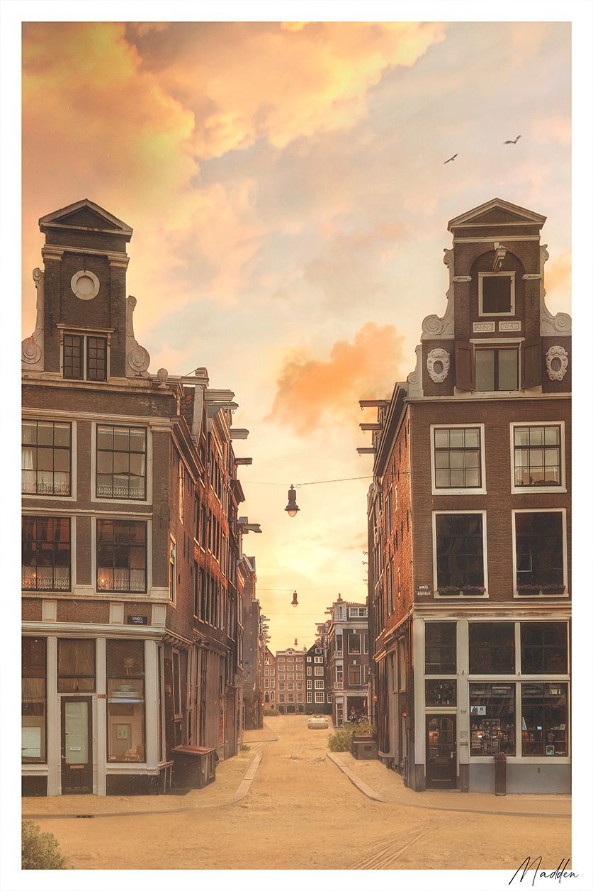 Artistiek fotokunstwerk van Amsterdam