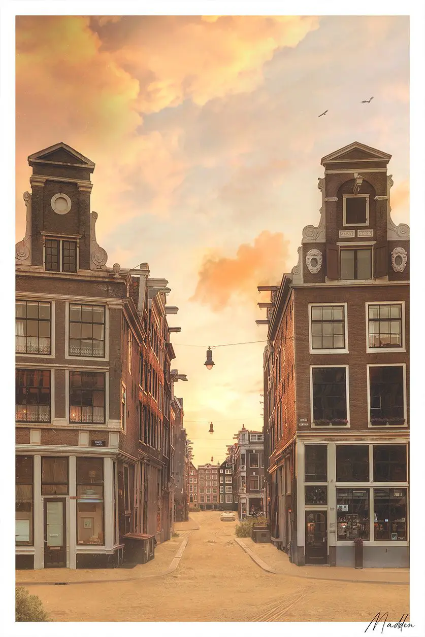 Künstlerisches Fotokunstwerk aus Amsterdam