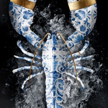 Wall art of a lobster