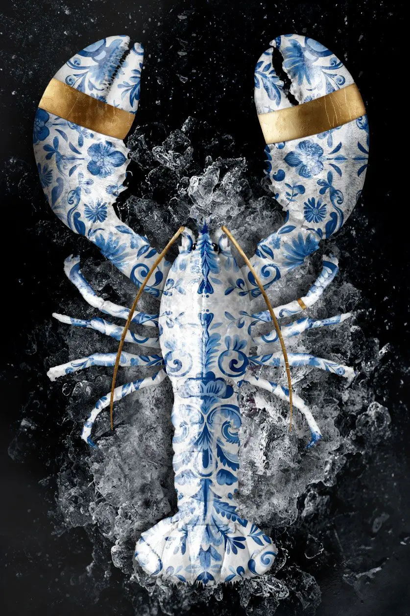 Wall art of a lobster