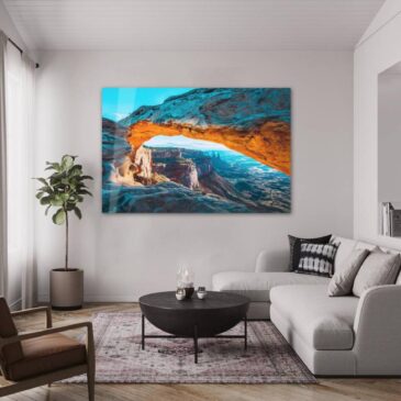 Arte mural del Arco de Mesa en Utah