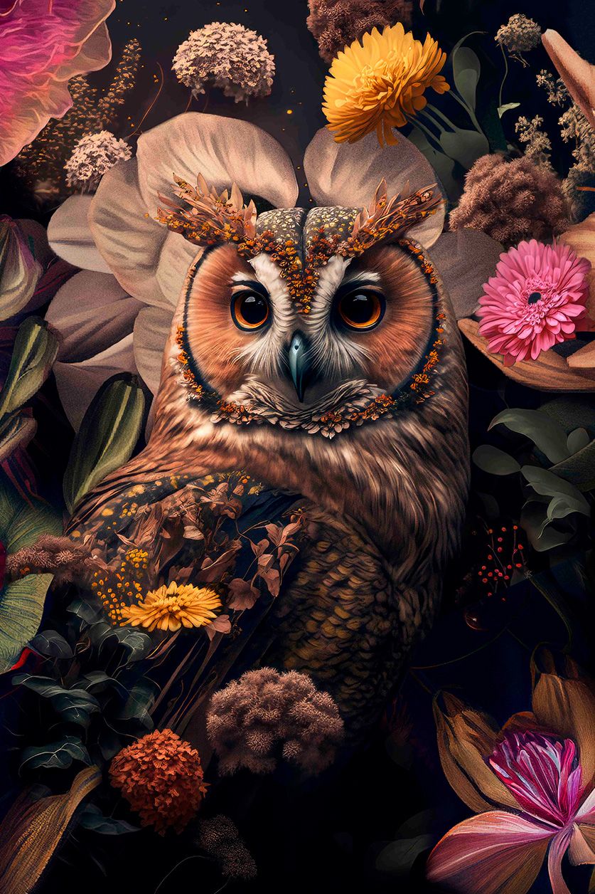 Fotokunst van vogels, The Owl