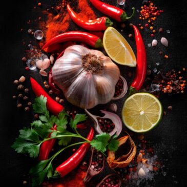 Gemälde von Kräutern