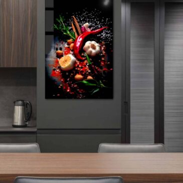 Schilderij van voedselverzameling