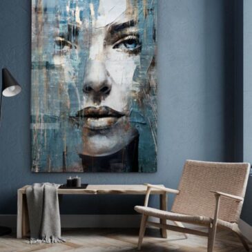 Artistiek geschilderd portret