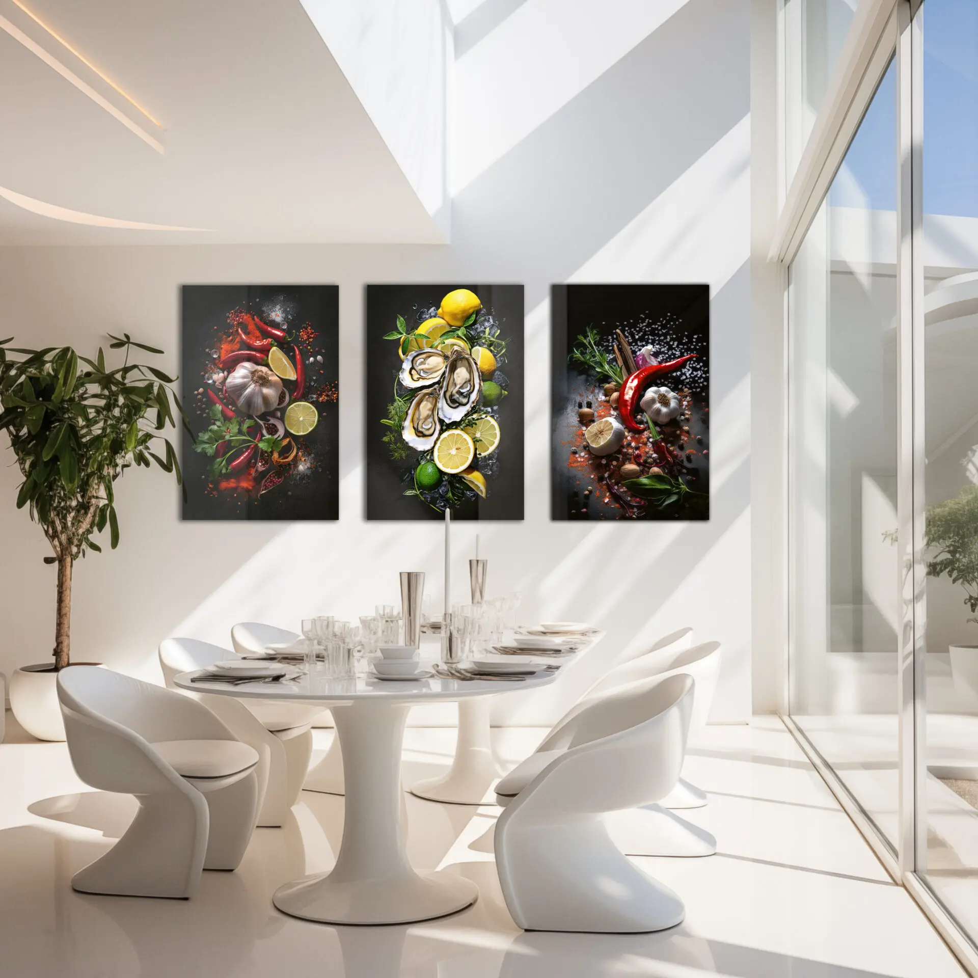 Food collection painting