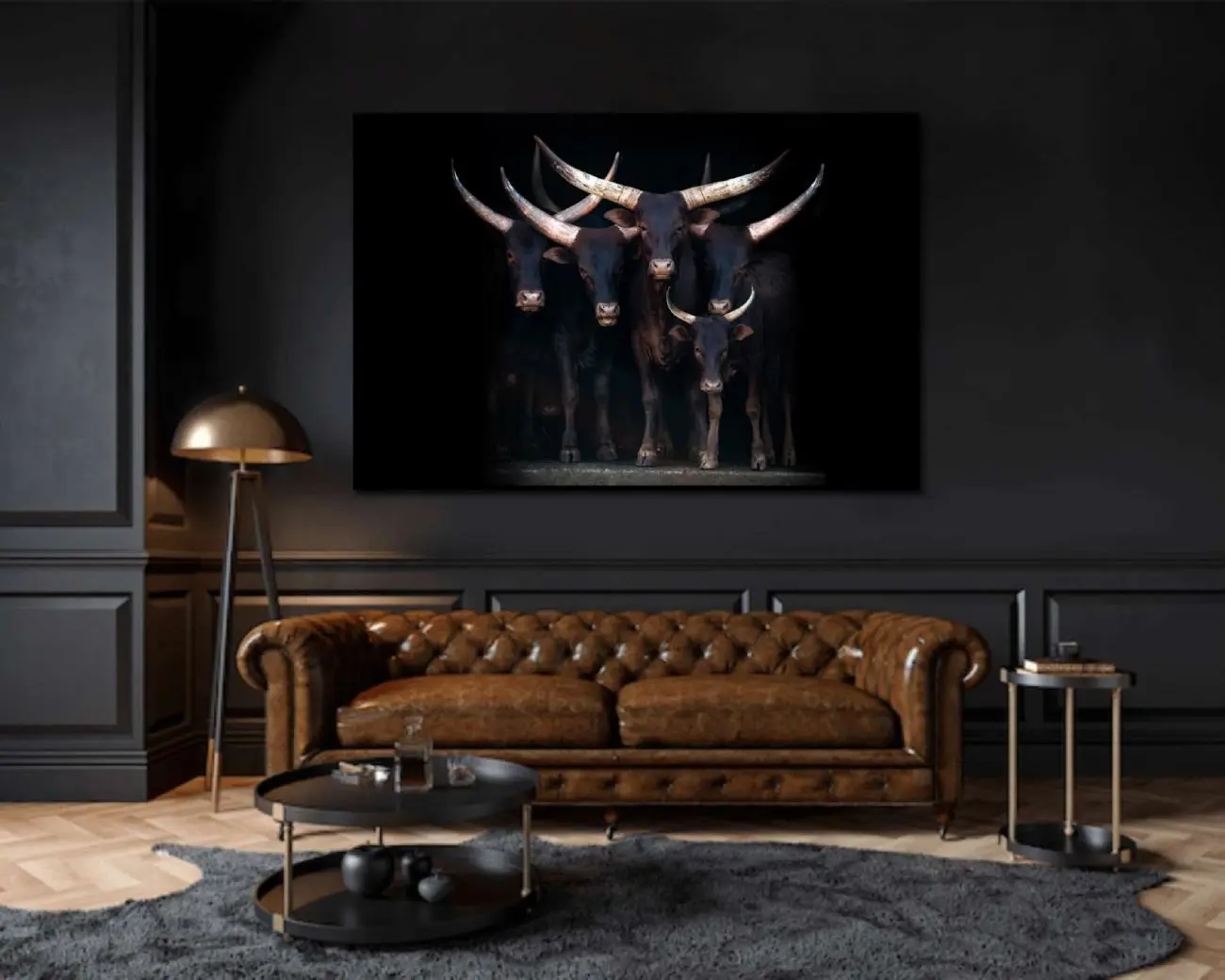 Luxe fotokunst van koeien