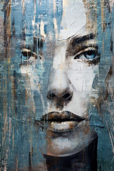 Artistiek geschilderd portret