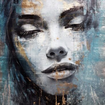 Wall decoration of beautiful woman