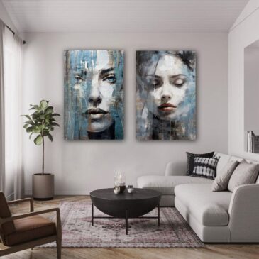 Artistiek geschilderd portret