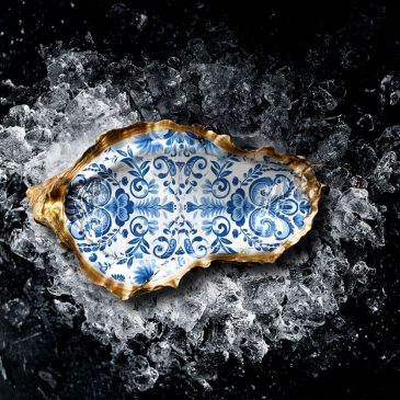 Wall art of an oyster shell