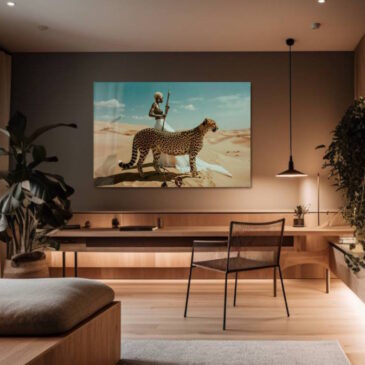 Luxe foto van Afrika en jachtluipaard