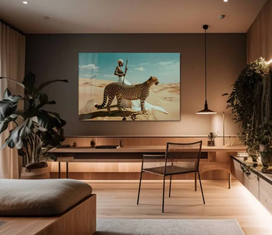 Luxe foto van Afrika en jachtluipaard