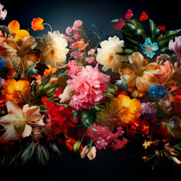 Kleurrijk stilleven van bloemen