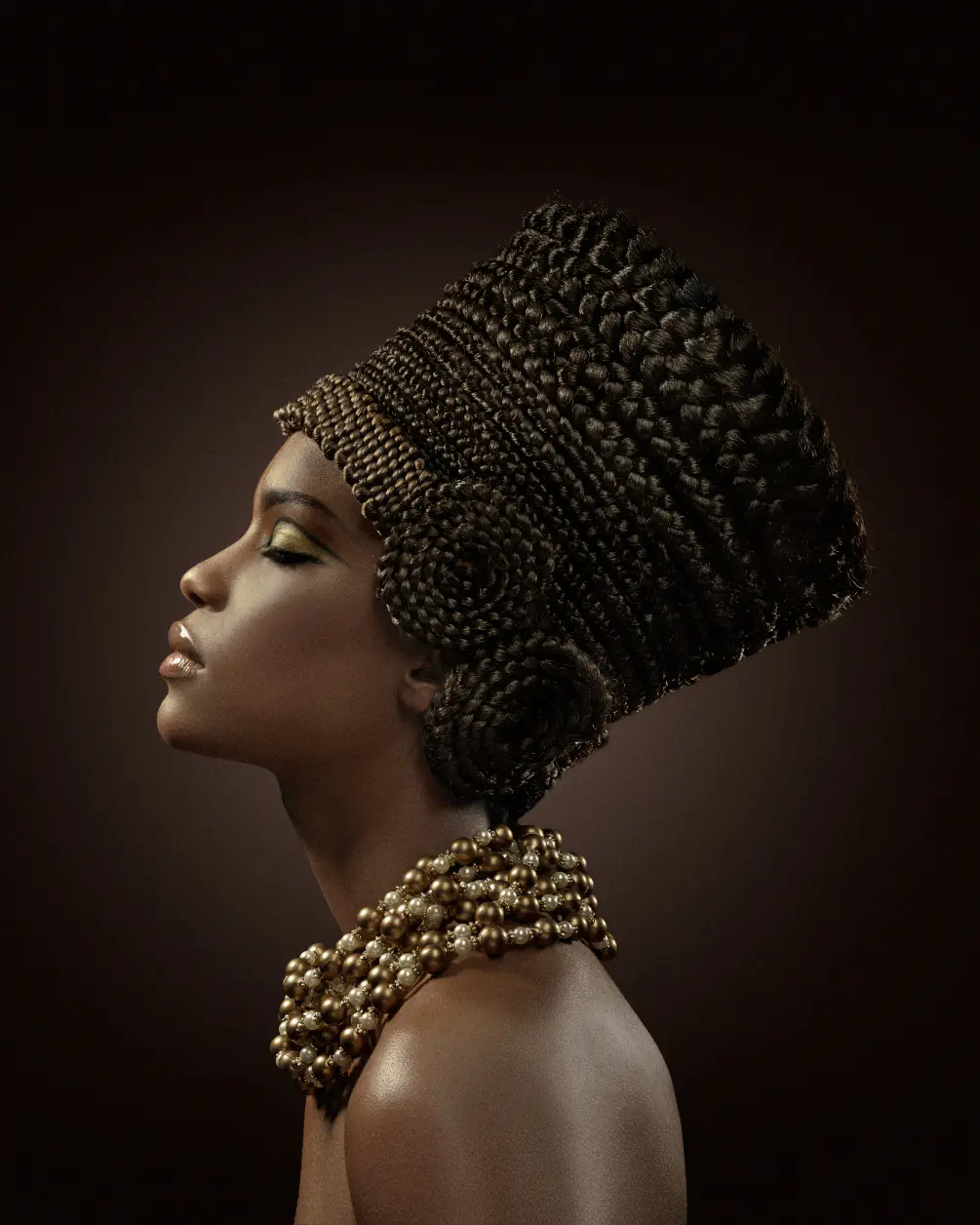 Wall decoration of an African woman