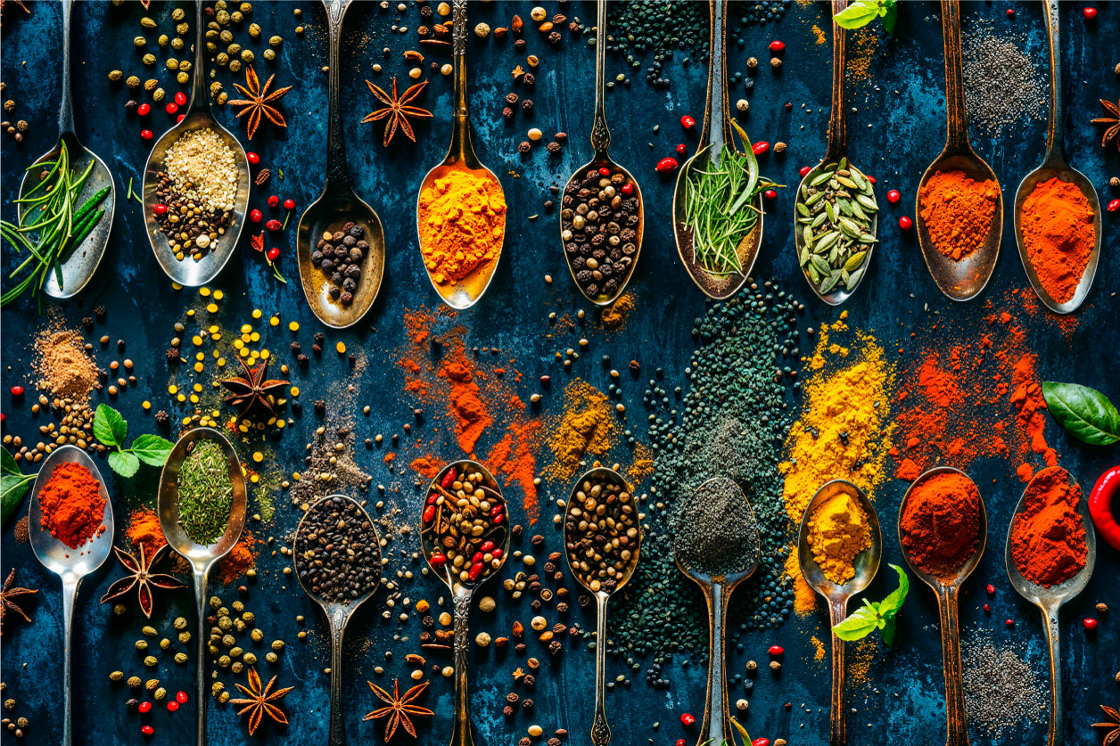 Wanddecoratie van kruiden; Spicy Herbs III