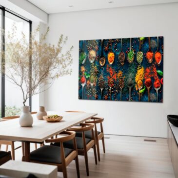 Wanddecoratie van kruiden; Spicy Herbs III