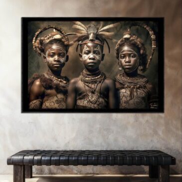 Wall art of African culture