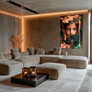 Mysterious portrait of a girl