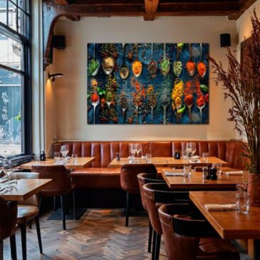 Wanddecoratie van kruiden