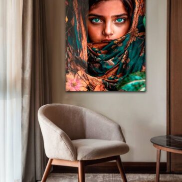 Mysterious portrait of a girl