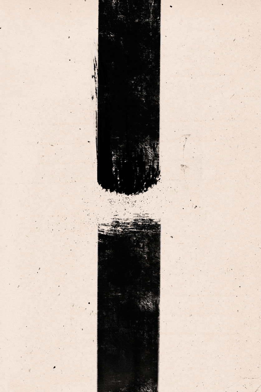 Abstracte Japanse wandkunst