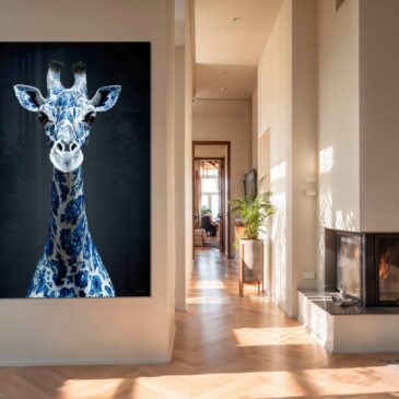 Einzigartiges Tierporträt einer Giraffe