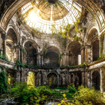 Wall art van architectuur