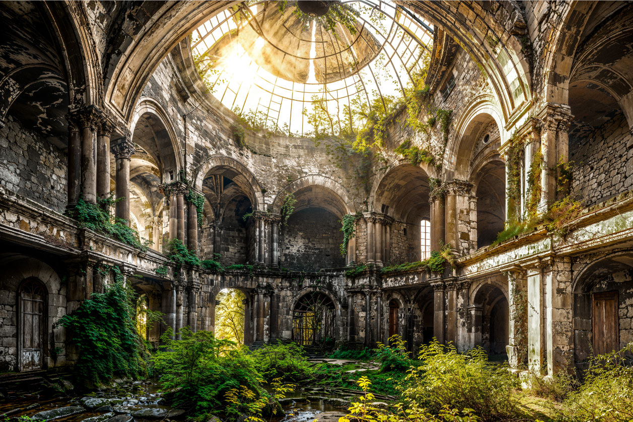 Wall art of architecture