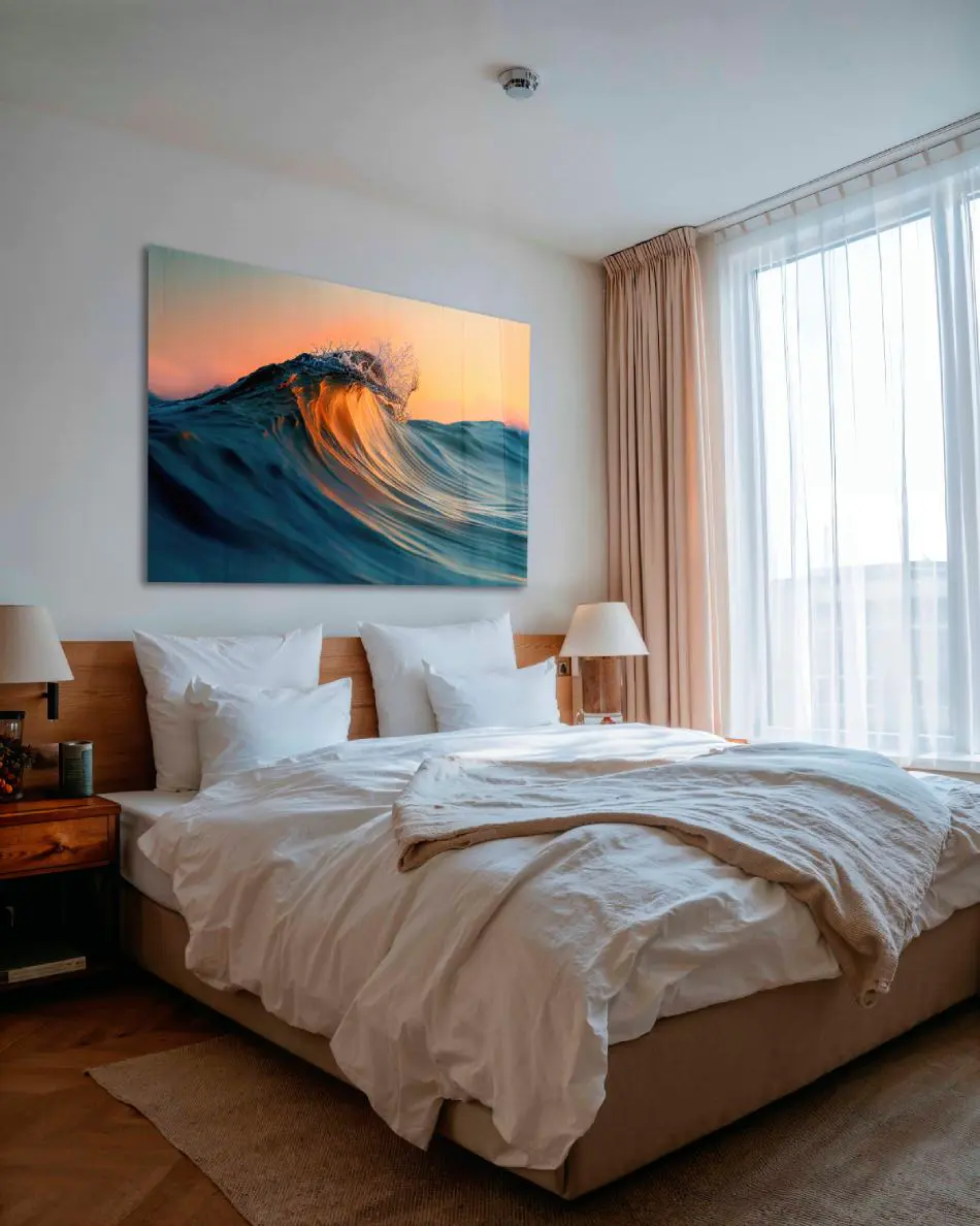 Peinture de golf dans la mer