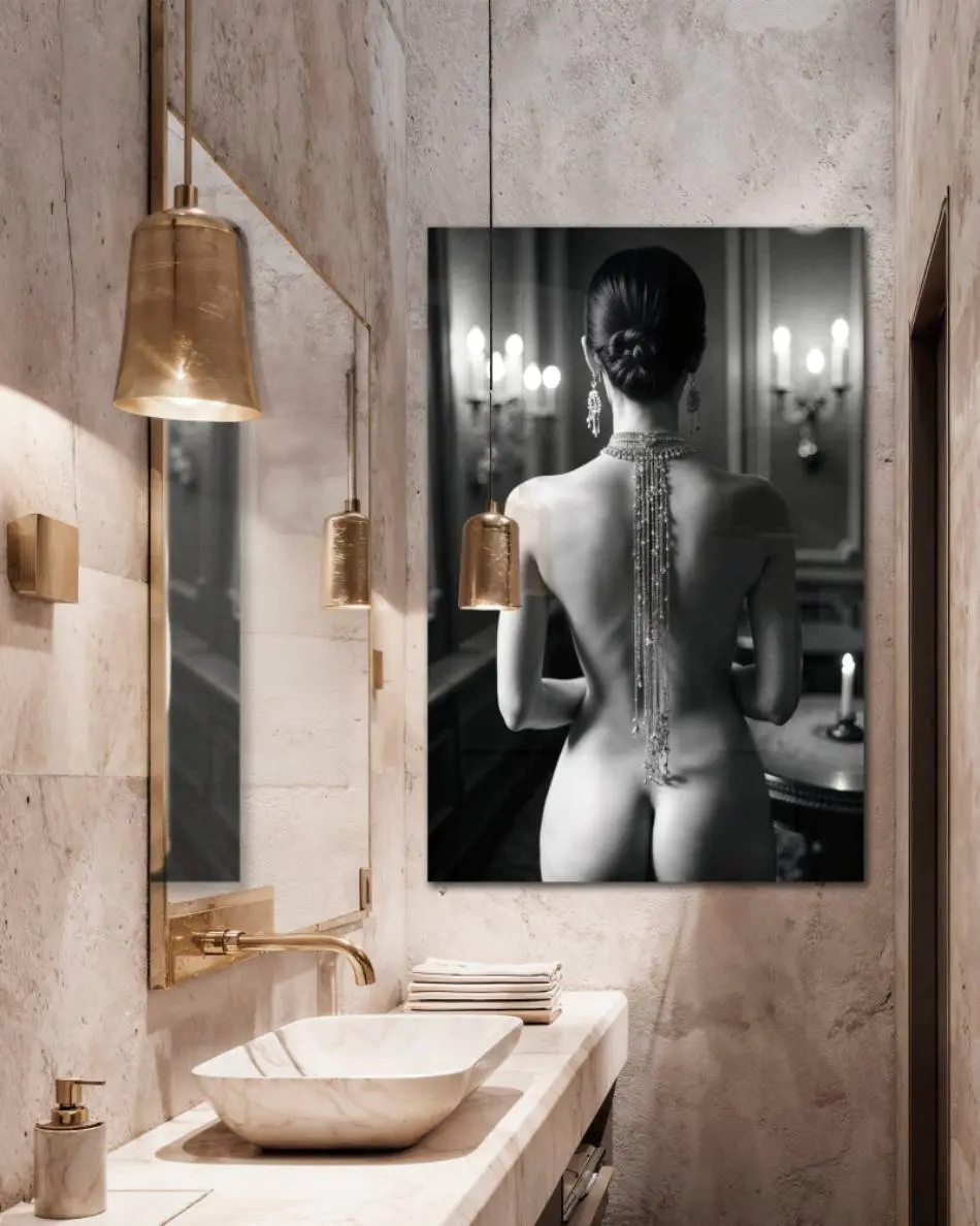 Luxury Wall Art Van Nude Sexy Woman