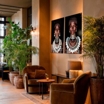 Wall art van mooie African tribal woman