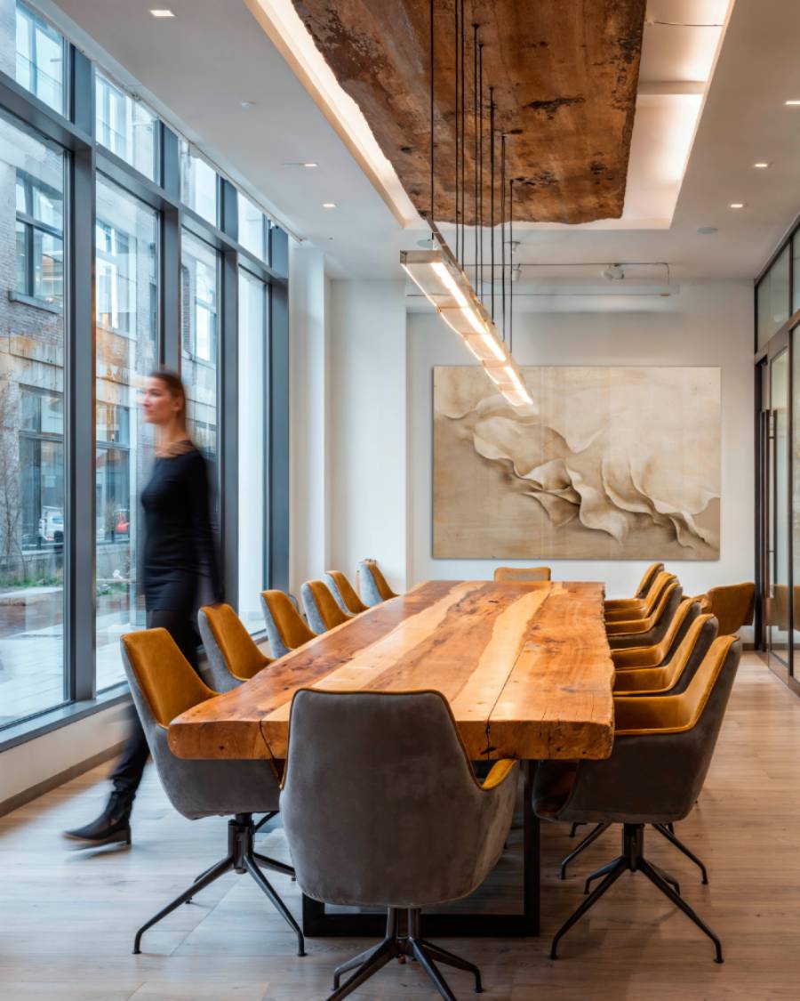 Abstrakte Japandi-Wandkunst