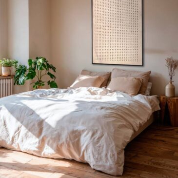 Wandkunst im Japandi-Stil