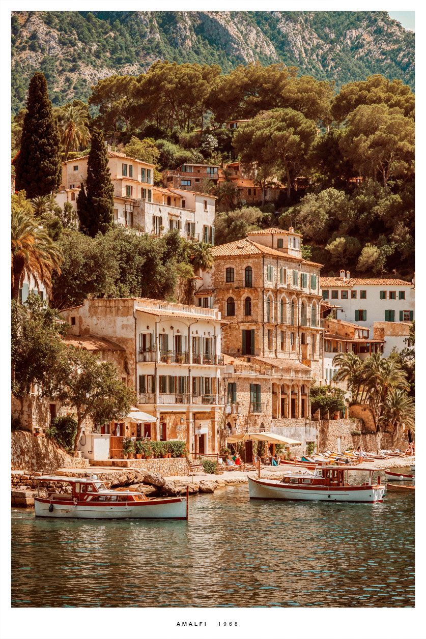 Peinture d&#39;un lac en Italie